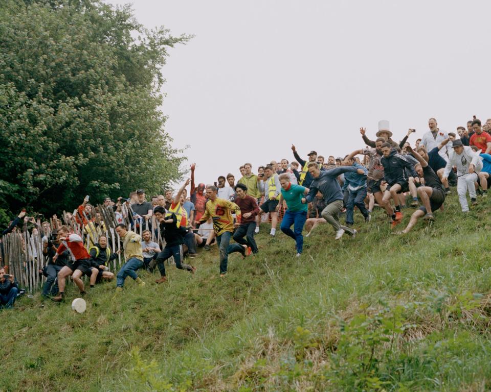 Cheese rolling on Cooper’s Hill in Gloucestershire (Orlando Gili)