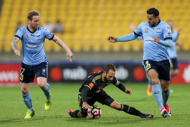 Video technology in action: Wellington Phoenix v Sydney FC