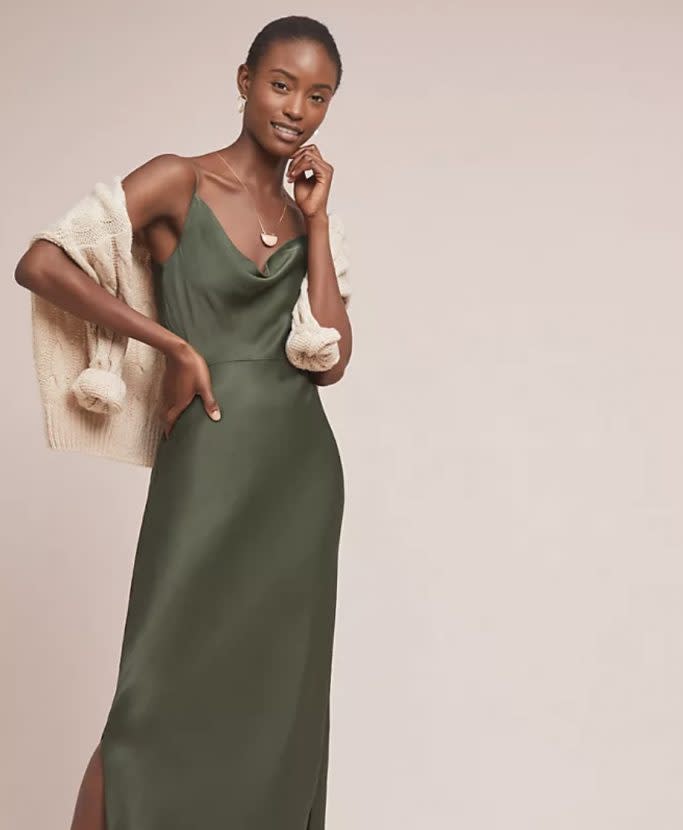 Anthropologie Bias Slip Dress