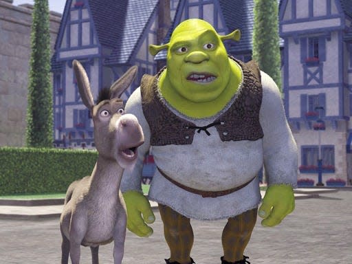 shrek and donkey