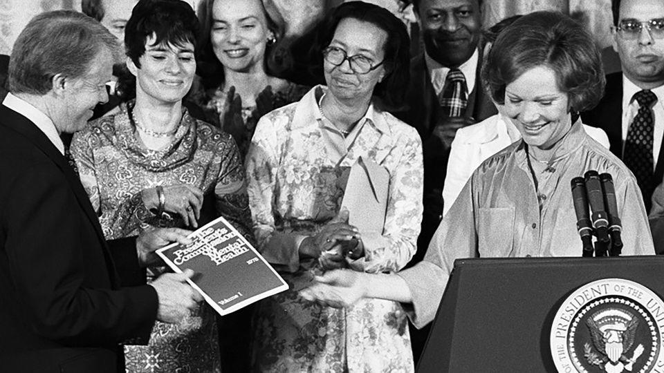 During more than four decades of public service, Rosalynn Carter has been a driving force for mental health. - Jimmy Carter Library