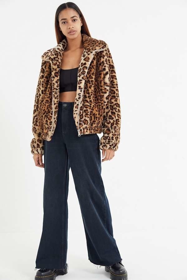 Shop Now: UO Leopard Print Faux Fur Jacket, $129, available at Urban Outfitters.