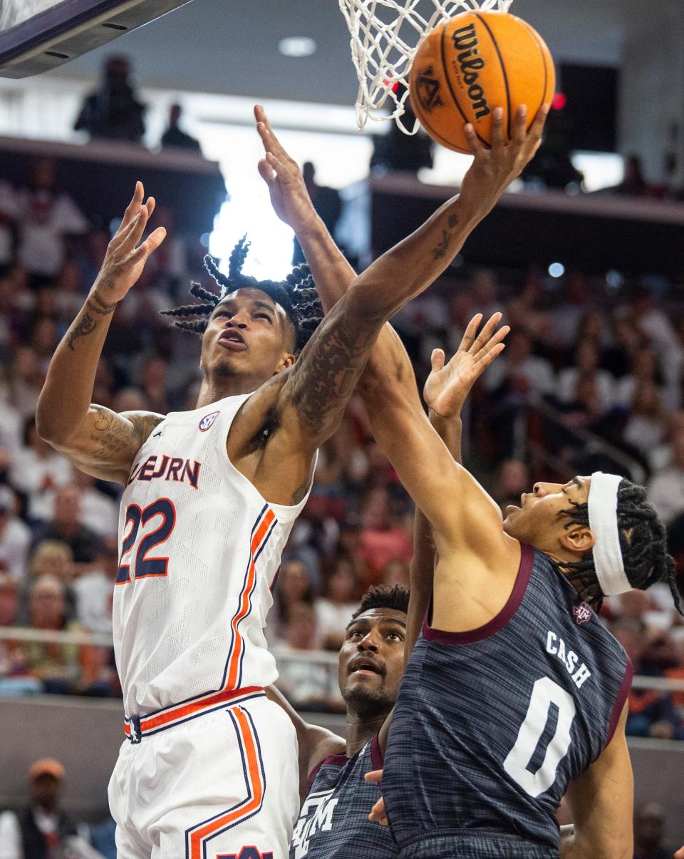 Auburn guard Allen Flanigan (22) is away from the team as fall practice starts for personal reasons.