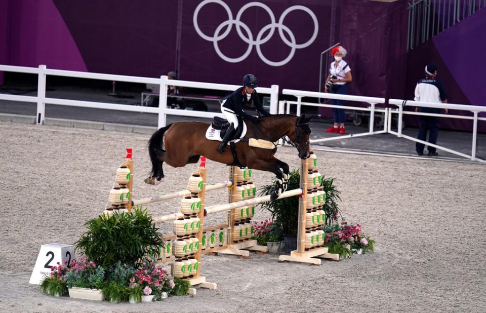 Laura Collett in action on London 52 at the Tokyo Olympics (Adam Davy/PA) (PA Archive)