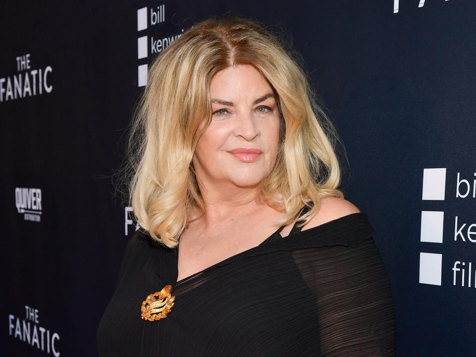 Kirstie Alley attends the premiere of ‘The Fanatic’ on 22 August 2019 in Hollywood, California (Matt Winkelmeyer/Getty Images)