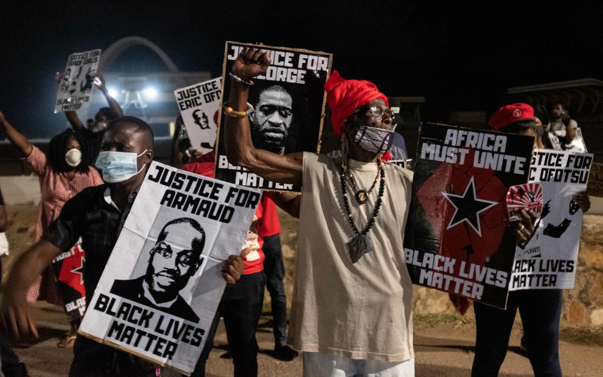 Protests have spread to Ghana