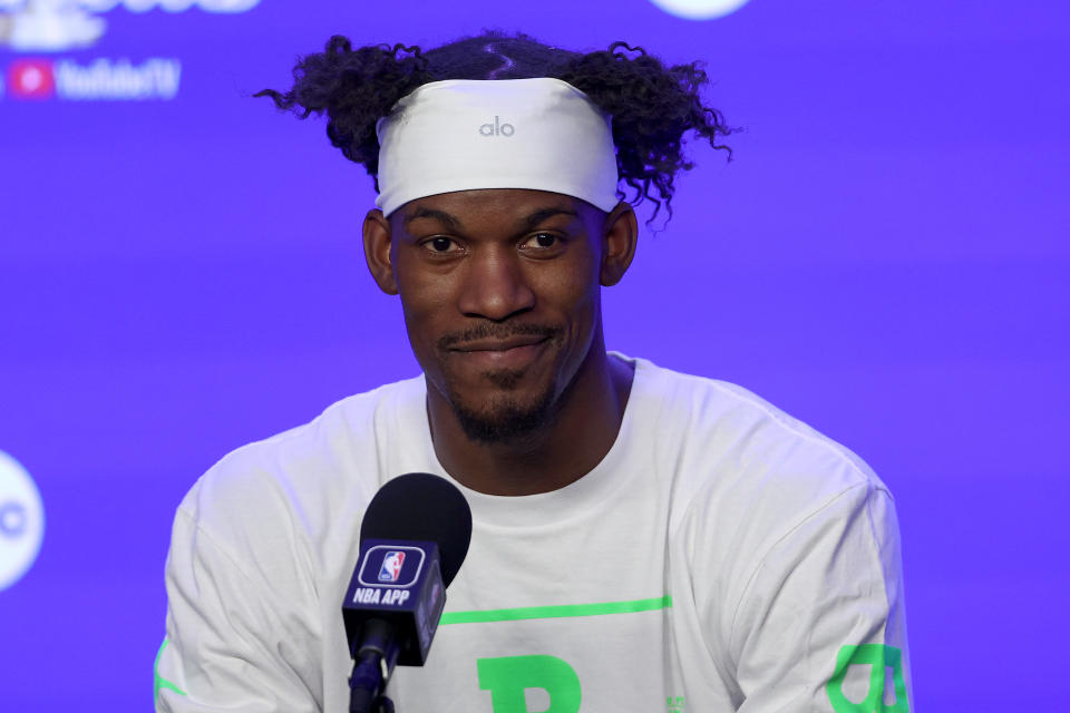 Jimmy Butler juega con el Miami Heat. (Photo by Matthew Stockman/Getty Images)