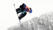 <p>Marcus Kleveland of Norway shows why he's one of the top medal hopes in the Men's Slopestyle.</p>