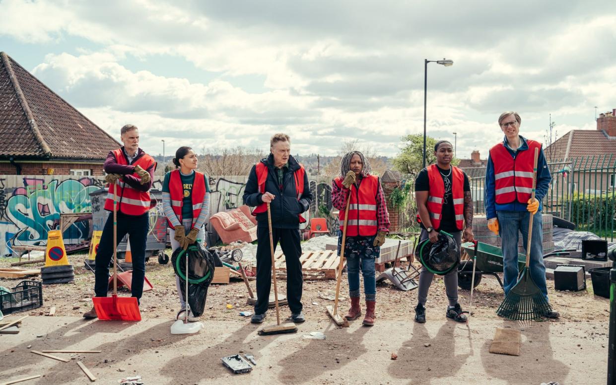 Darren Boyd, Rhianne Barreto, Christopher Walken, Clare Perkins, Gamba Cole and Stephen Merchant - BBC