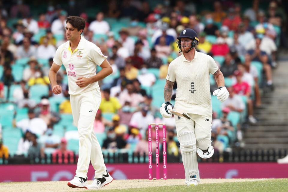 Cummins took two wickets in England’s second innings (Jason O’Brien/PA) (PA Wire)