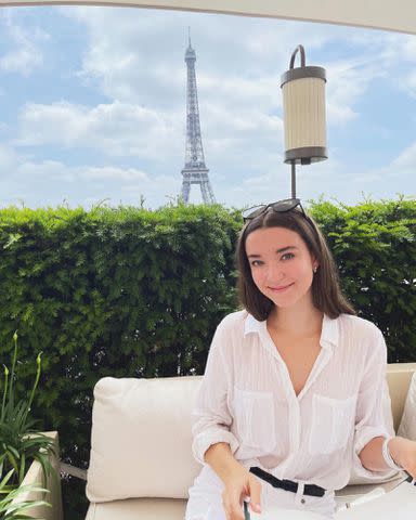 <p>Nicole Brydon Bloom Instagram</p> Nicole Brydon Bloom in Paris.