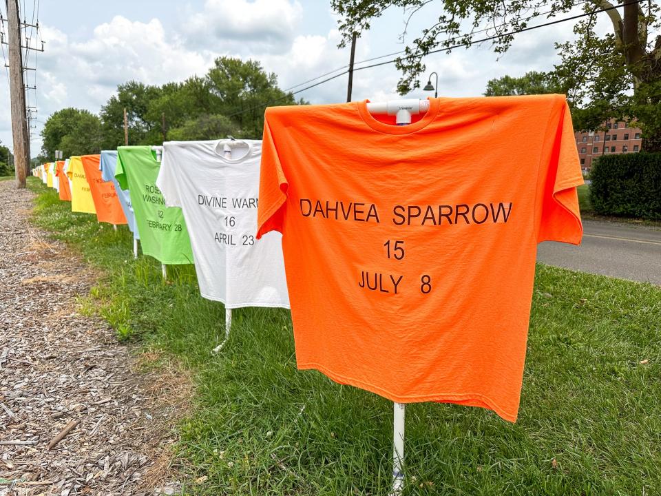 Along the long list of victims killed in Beaver County shootings, a new addition to the display is 15-year-old Dahvea Sparrow. The Sisters of St. Joseph recently added the shirt to their gun violence memorial on Route 65 after the teenager was killed in an Aliquippa shooting on July 9, 2023.
