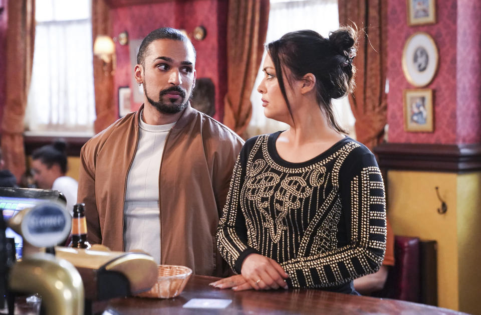 EastEnders,23-05-2023,6702,Ravi Gulari (AARON THIARA);Whitney Dean (SHONA MCGARTY),***EMBARGOED TUESDAY 16TH MAY 2023***, BBC, Jack Barnes/Kieron McCarron