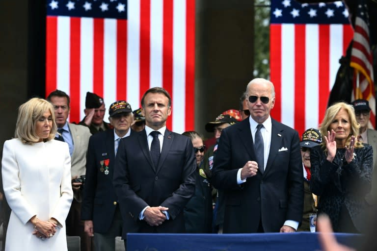 US-Präsident Joe Biden hat bei der Gedenkfeier in Frankreich zum 80. Jahrestag des D-Days vor der Gefährdung der Demokratie gewarnt. (SAUL LOEB)