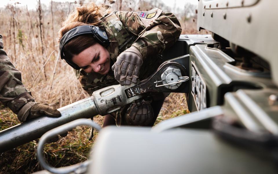 The Duchess participating in some training exercises at Pirbright Training Academy - Corporal Cameron Eden / British Army