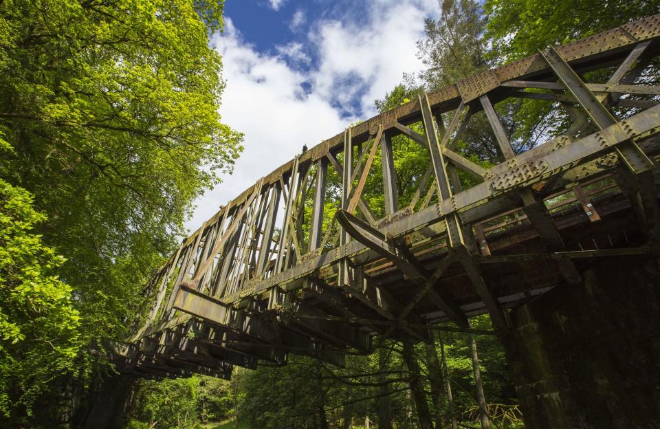 An old railway bridge at Threlkeld in the Lake District (Global Warming Images/REX/Shutterstock)