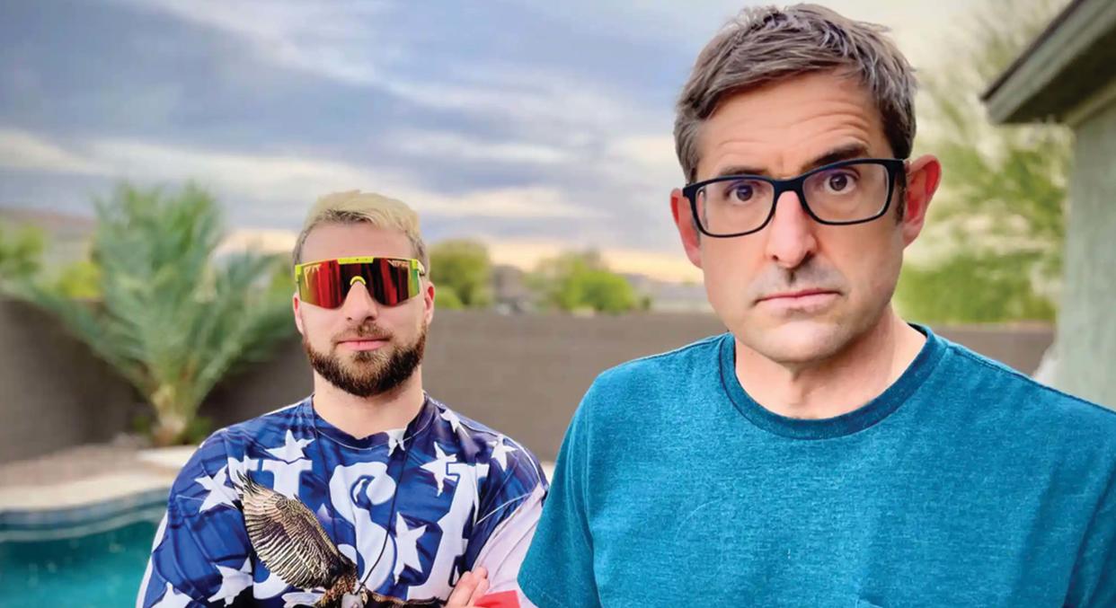 Theroux pictured with far-right media personality and self-proclaimed troll
Anthime Gionet in the first episode of Louis Theroux's Forbidden America called 'Extreme and Online'. (BBC/Mindhouse Productions)