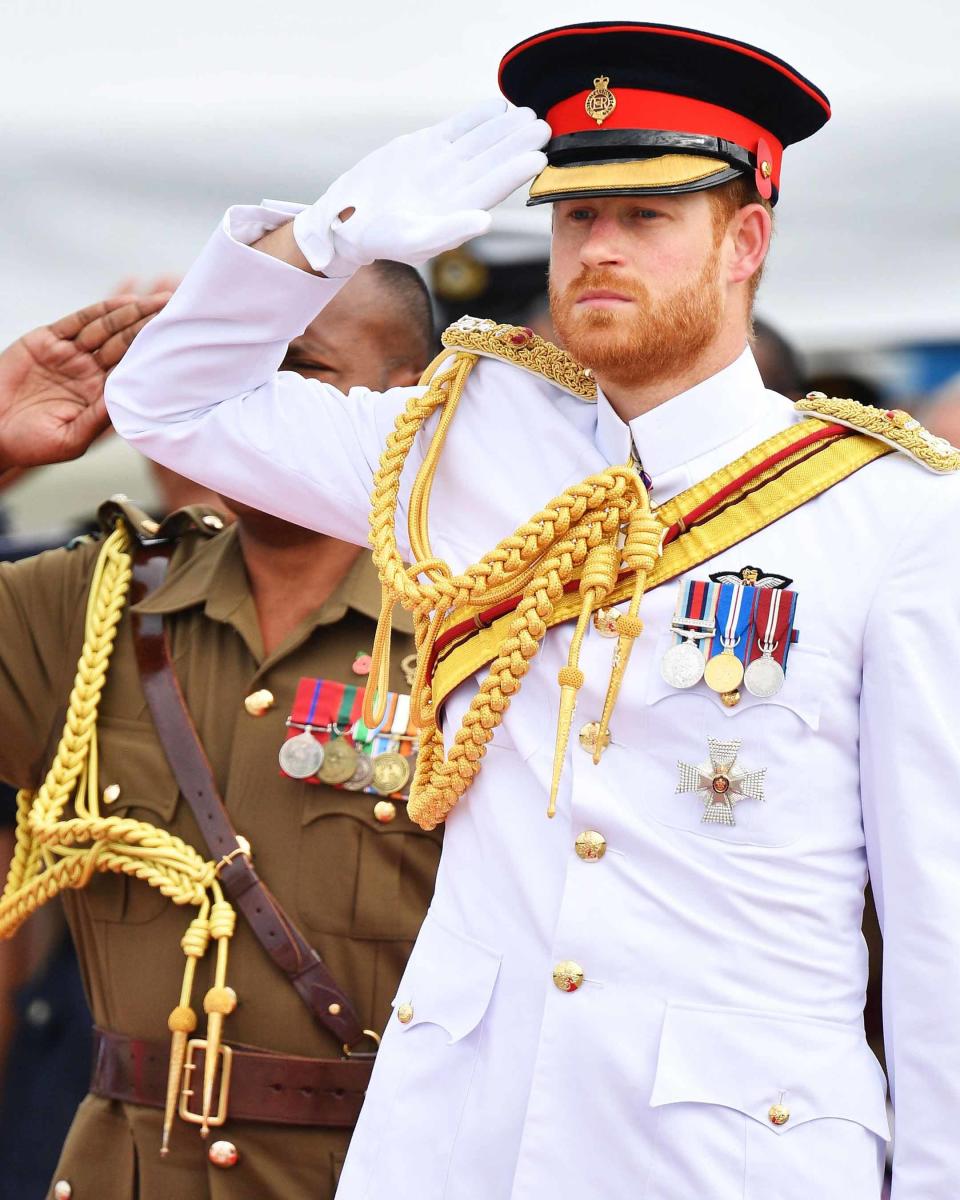 "The monarchy is a force for good," Prince Harry told <em><a href="https://www.newsweek.com/2017/06/30/prince-harry-depression-diana-death-why-world-needs-magic-627833.html" rel="nofollow noopener" target="_blank" data-ylk="slk:Newsweek;elm:context_link;itc:0;sec:content-canvas" class="link ">Newsweek</a></em> in 2017, "and we want to carry on the positive atmosphere that the queen has achieved for over 60 years, but we won't be trying to fill her boots."