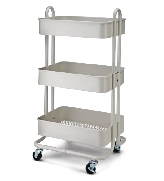 type A Momentum Steel 3-Tier Utility Cart. Image via Canadian Tire.