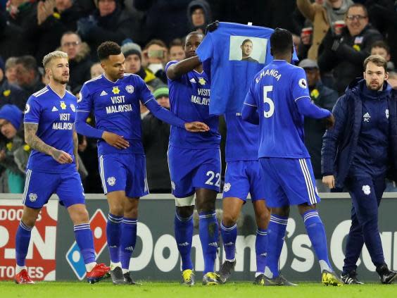 Cardiff players paid tribute to Sala in their recent win over Bournemouth (Getty)