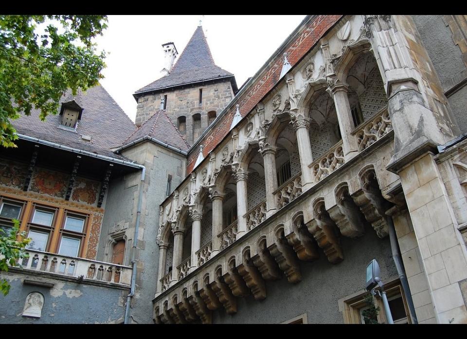 Hunyad is said to have housed Vlad for part of his Hungarian captivity. The castle is located in Hunedoara, Romania, <a href="http://maps.google.com/maps?saddr=Bucharest,+Bucuresti,+Romania&daddr=Hunedoara,+Romania&hl=en&sll=44.437711,26.097367&sspn=0.394668,0.617294&geocode=Fc8QpgId1zaOASlPrTy_OvmxQDEoppx84zIGrA%3BFR5XugId571dASmfFZZzVIpORzE7IzU87YzzGQ&vpsrc=0&mra=ls&t=m&z=8" target="_hplink">five hours from Bucharest</a>.    Photo: <a href="http://www.flickr.com/photos/ndave/1536482836/" target="_hplink">Nagy David</a>/Flickr