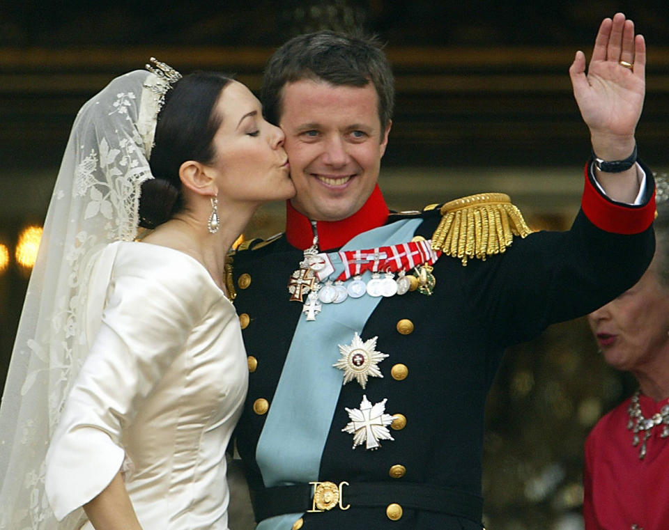 Crown Princess Mary of Denmark and Crown Prince Frederik tied the knot on 14 May 2004. Photo: Getty Images