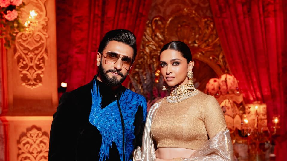 Actor Ranveer Singh and his wife, actor Deepika Padukone. - Reliance Industries/Handout/Reuters