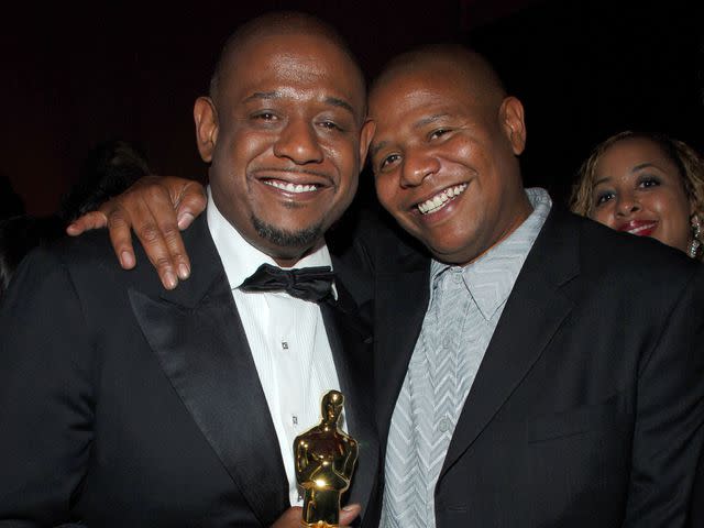 <p>Billy Farrell/Patrick McMullan/Getty</p> Forest Whitaker and Kenn Whitaker attend the 2007 Vanity Fair Oscar Party