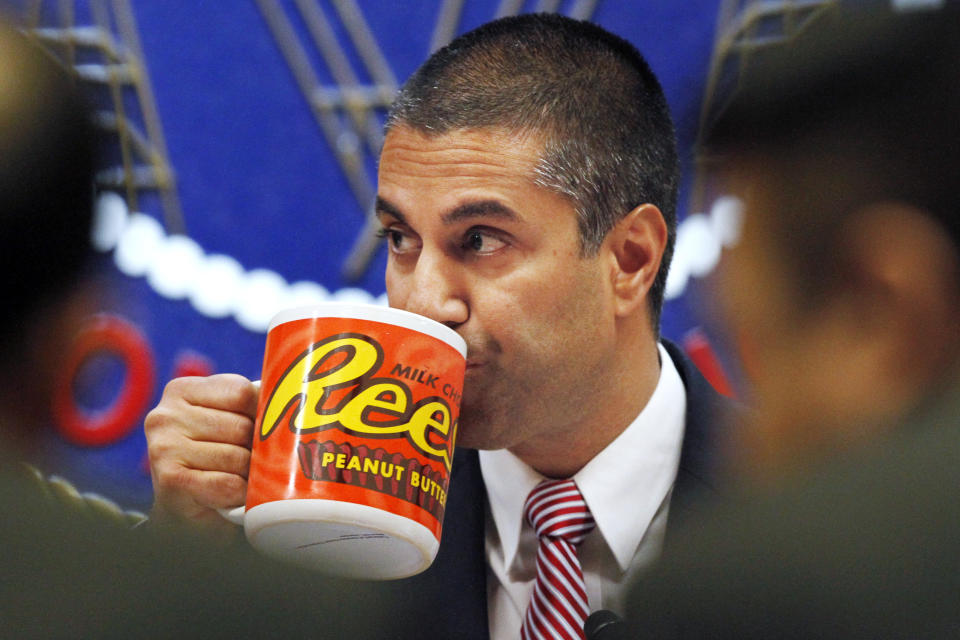 Il presidente della FCC, Ajit Pai. (AP Photo/Jacquelyn Martin)