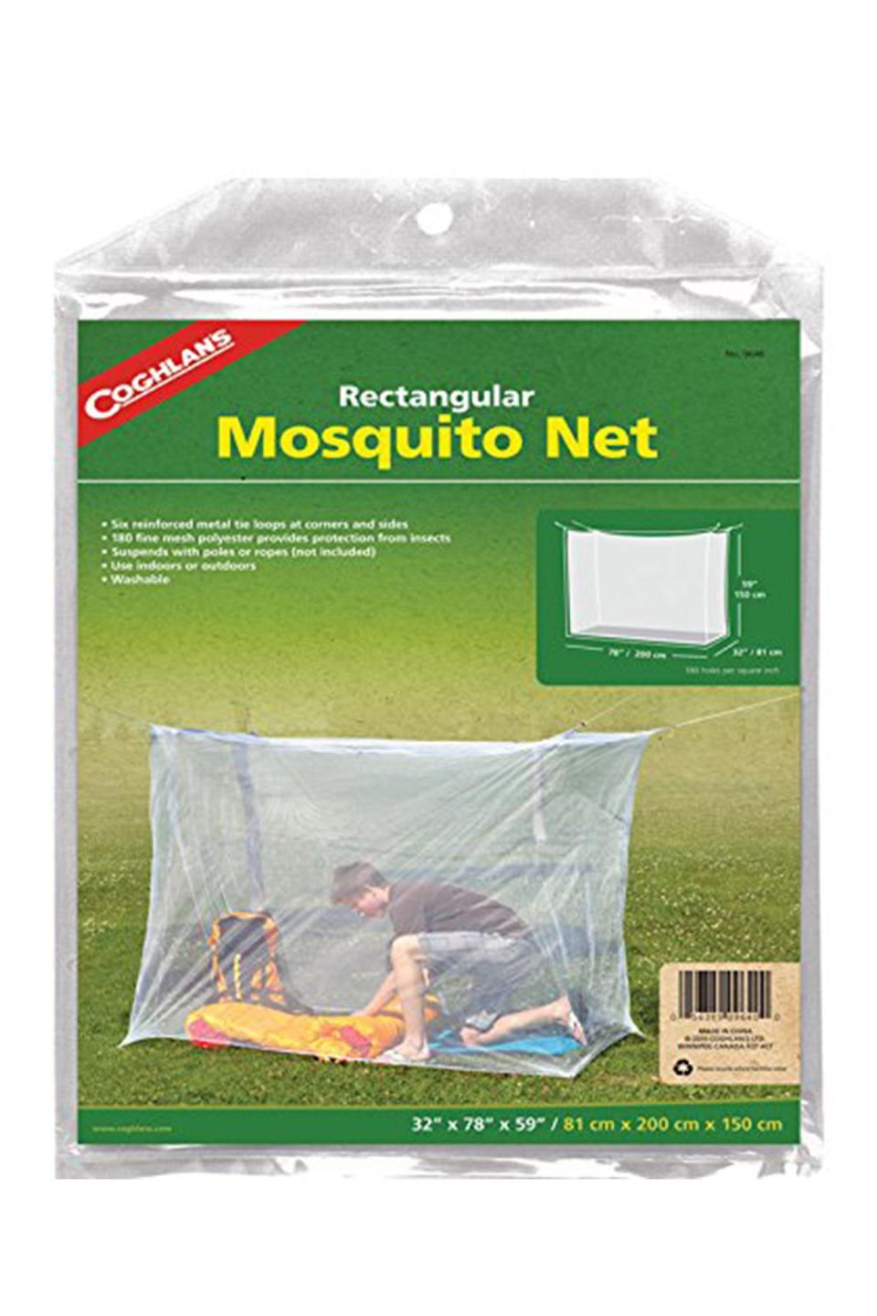 6) Sleep under a mosquito net.