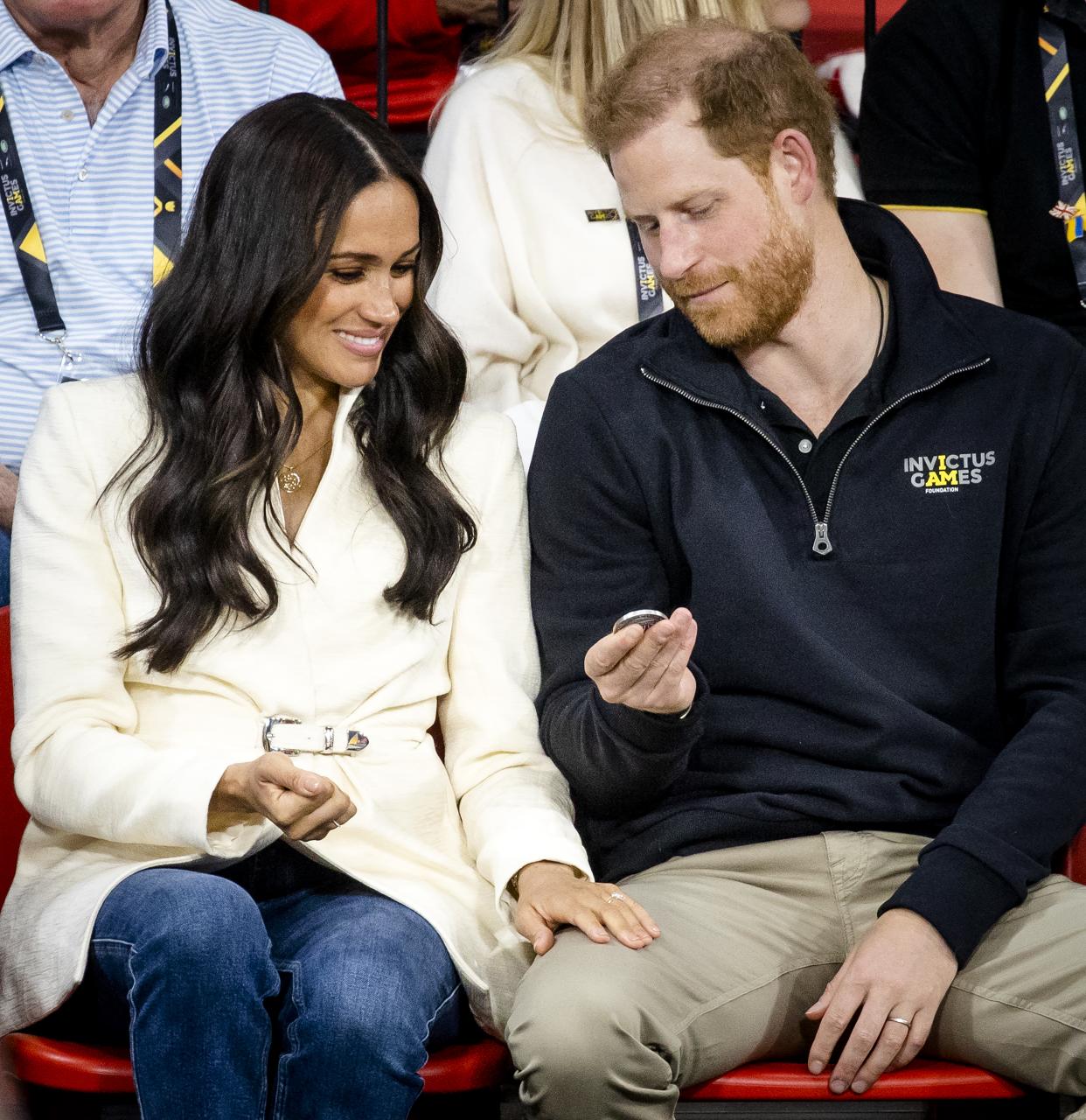 The Duke and Duchess of Sussex at the Invictus Games in the Hague