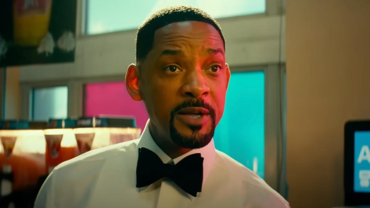  Mike Lowrey (Will Smith) scolds Marcus Burnett in Bad Boys: Ride or Die. 