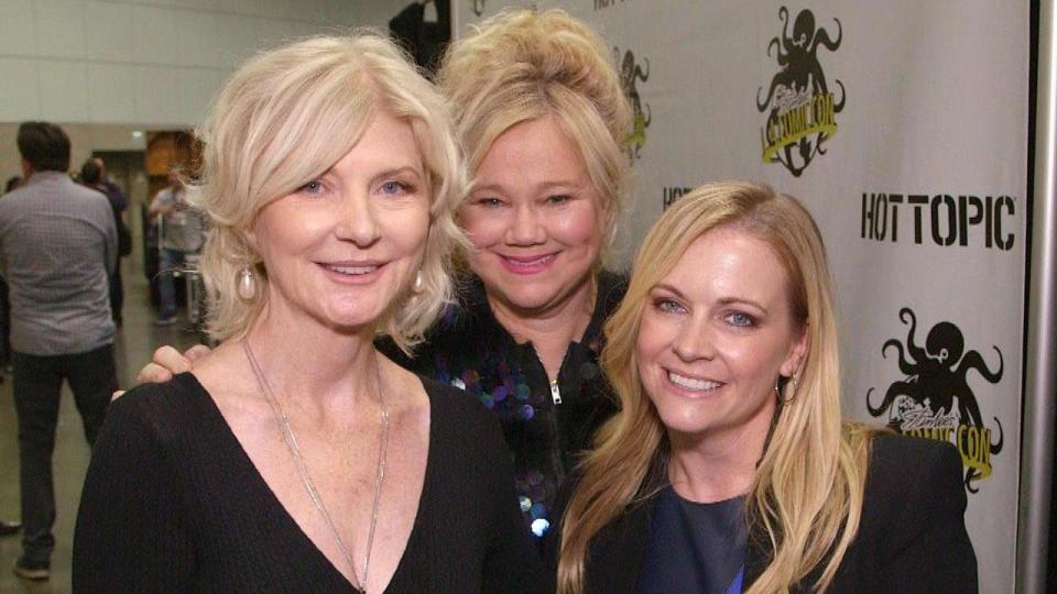 Melissa Joan Hart and eight of her co-stars reunited at Stan Lee’s Los Angeles Comic Con over the weekend -- and only ET was backstage with the gang.