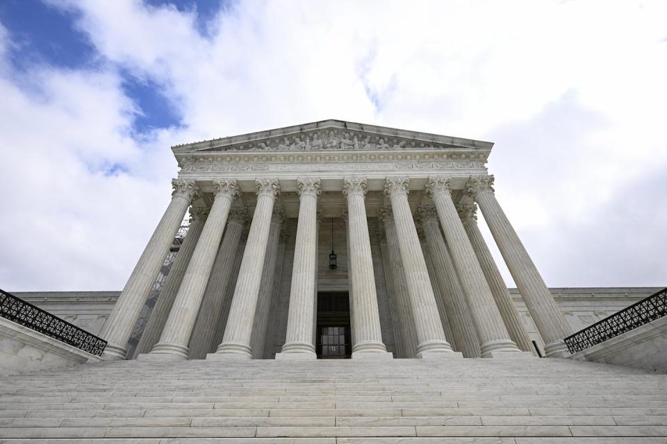 The Supreme Court has expanded the rights of gun owners in recent years. <a href="https://www.gettyimages.com/detail/news-photo/the-supreme-court-of-the-united-states-building-seen-in-news-photo/1696127092?adppopup=true" rel="nofollow noopener" target="_blank" data-ylk="slk:Celal Gunes/Anadolu Agency via Getty Images;elm:context_link;itc:0;sec:content-canvas" class="link ">Celal Gunes/Anadolu Agency via Getty Images</a>