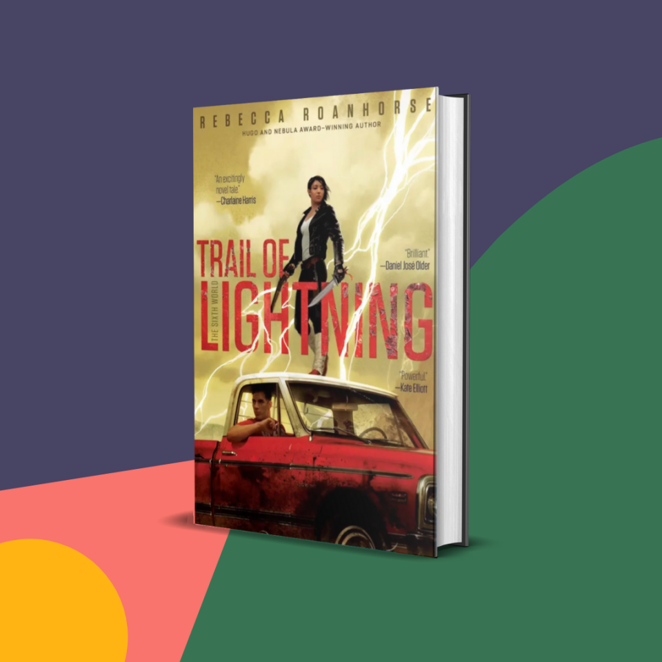 Why you should read it: Doesn’t Mad Max: Fury Road with an Indigenous heroine sound like the best thing ever? Trail of Lightning shows heart in a world reminding readers of the rough realities of our own. What it's about: In a world drowned beneath the rising waters of a climate apocalypse, the Dinétah became reborn, but now their gods, monsters, and legendary heroes walk the land. Maggie Hoskie, a grump with dad jokes always on hand, hunts these monsters with her legendary gifts. Maggie hunts for clues with Kai Arviso, all-around sunshine boy and medicine man. What makes their dynamic so special is how Kai gently opens Maggie’s trauma with such delicate precision. Maggie is the feral cat to Kai’s golden retriever. If you want a beautiful, touching, and hopeful story with a full cast of Indigenous characters, pick up Trail of Lightning by Rebecca Roanhorse.Get it from Bookshop or from your local indie via Indiebound here. 