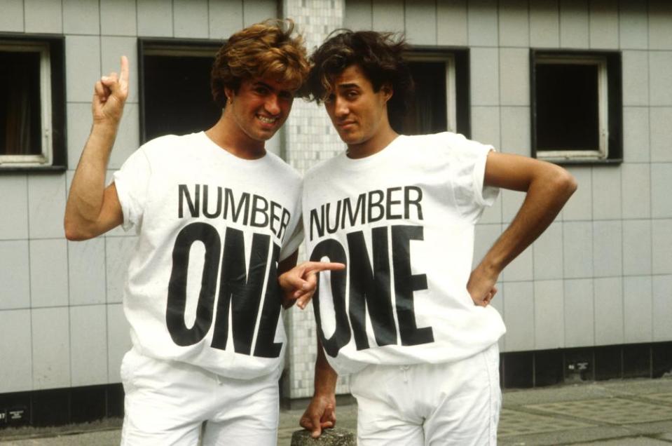 George Michael and Andrew Ridgeley in 1984.