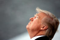 <p>President Donald Trump attends the traditional Bastille Day military parade on the Champs-Elysees in Paris, France, July 14, 2017. (Photo: Gonzalo Fuentes/Reuters) </p>