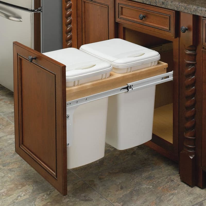 Rev-A-Shelf Top Mount Double Pull-Out Trash Can