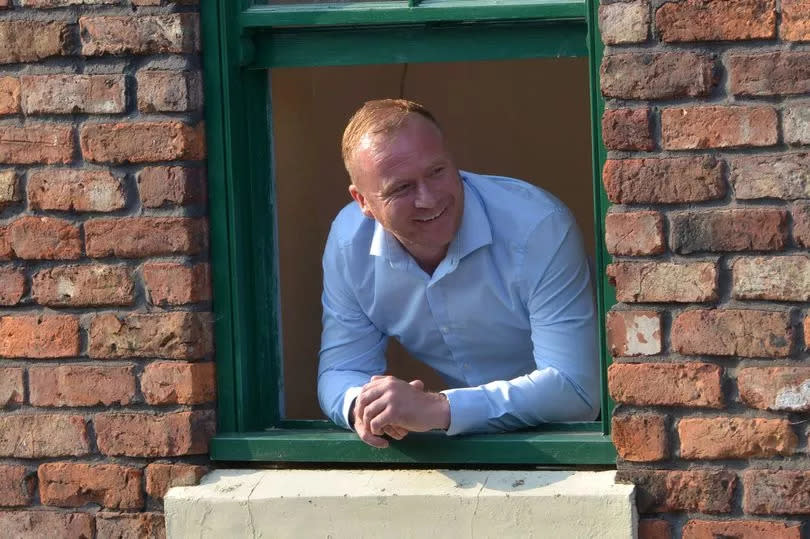 Steven Arnold at the old Coronation Street set -Credit:Manchester Evening News