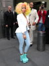 Unos zapatos extremos, pero de tacón amigable como los de <b>Nicki Minaj</b> y serás la adoración de esta chica fashionista.