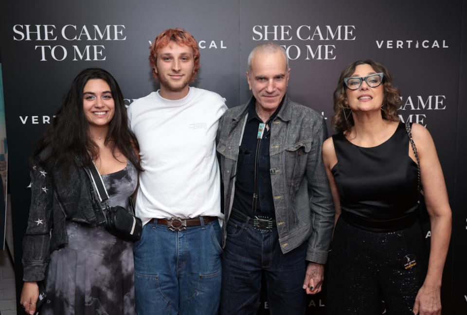 NEW YORK, NEW YORK - OCTOBER 03: (L-R) Ronan Day Lewis, Daniel Day-Lewis and Rebecca Miller attend the "She Came To Me" New York Screening at Metrograph on October 03, 2023 in New York City. (Photo by Dimitrios Kambouris/Getty Images)<p>Dimitrios Kambouris/Getty Images</p>
