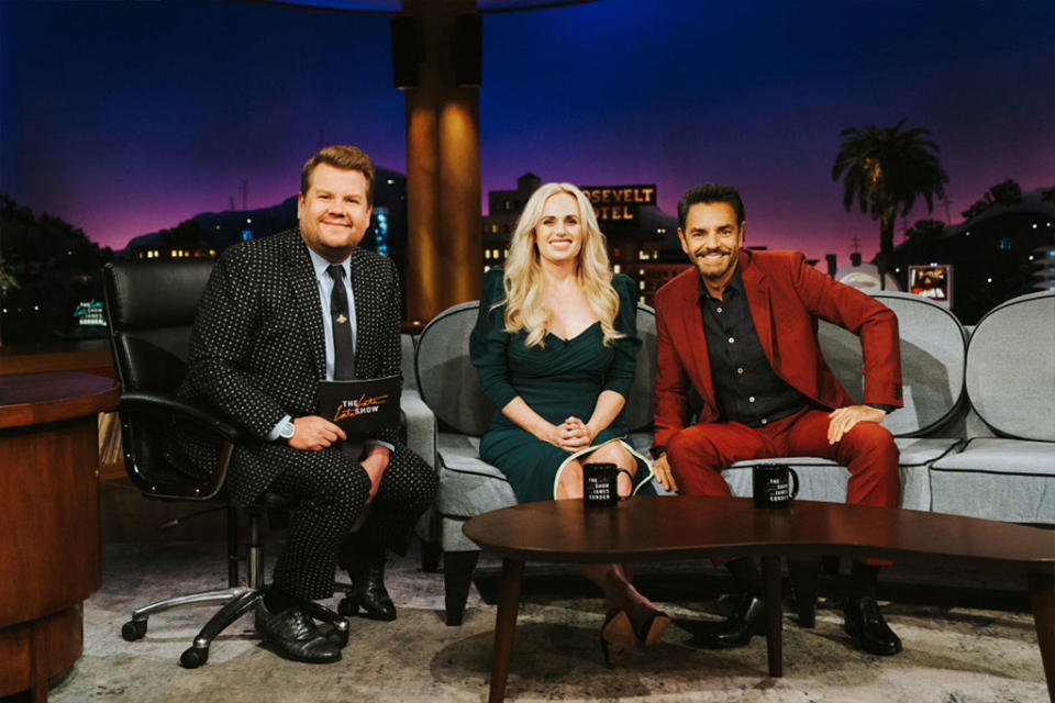 The Late Late Show with James Corden airing Tuesday, May 10, 2022, with guests Rebel Wilson, Eugenio Derbez, and Joe Zimmerman. - Credit: CBS