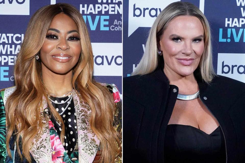 <p>Charles Sykes/Bravo/NBCU Photo Bank via Getty; Heidi Gutman/BRAVO via Getty </p> Mary Cosby made critical comments about costar Heather Gay during an appearance on 