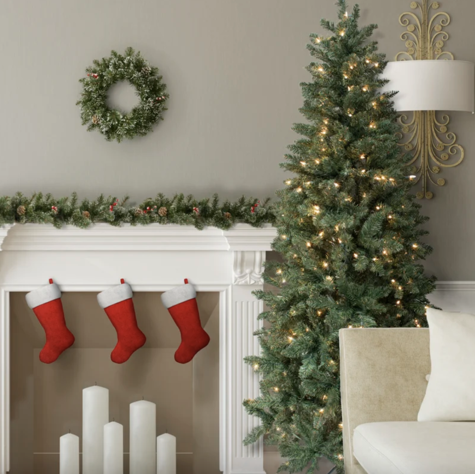 Lighted Artificial Fir Christmas Tree (Photo via Wayfair)