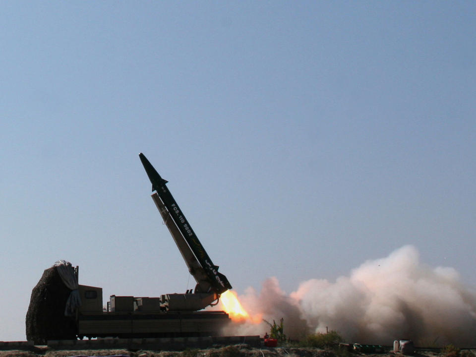 Iran testing a ‘Persian Gulf’ ballistic missile in 2010: AFP/Getty