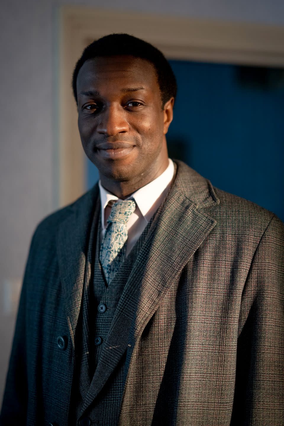 zephryn taitte as cyril robinson, call the midwife, season 12, episode 1