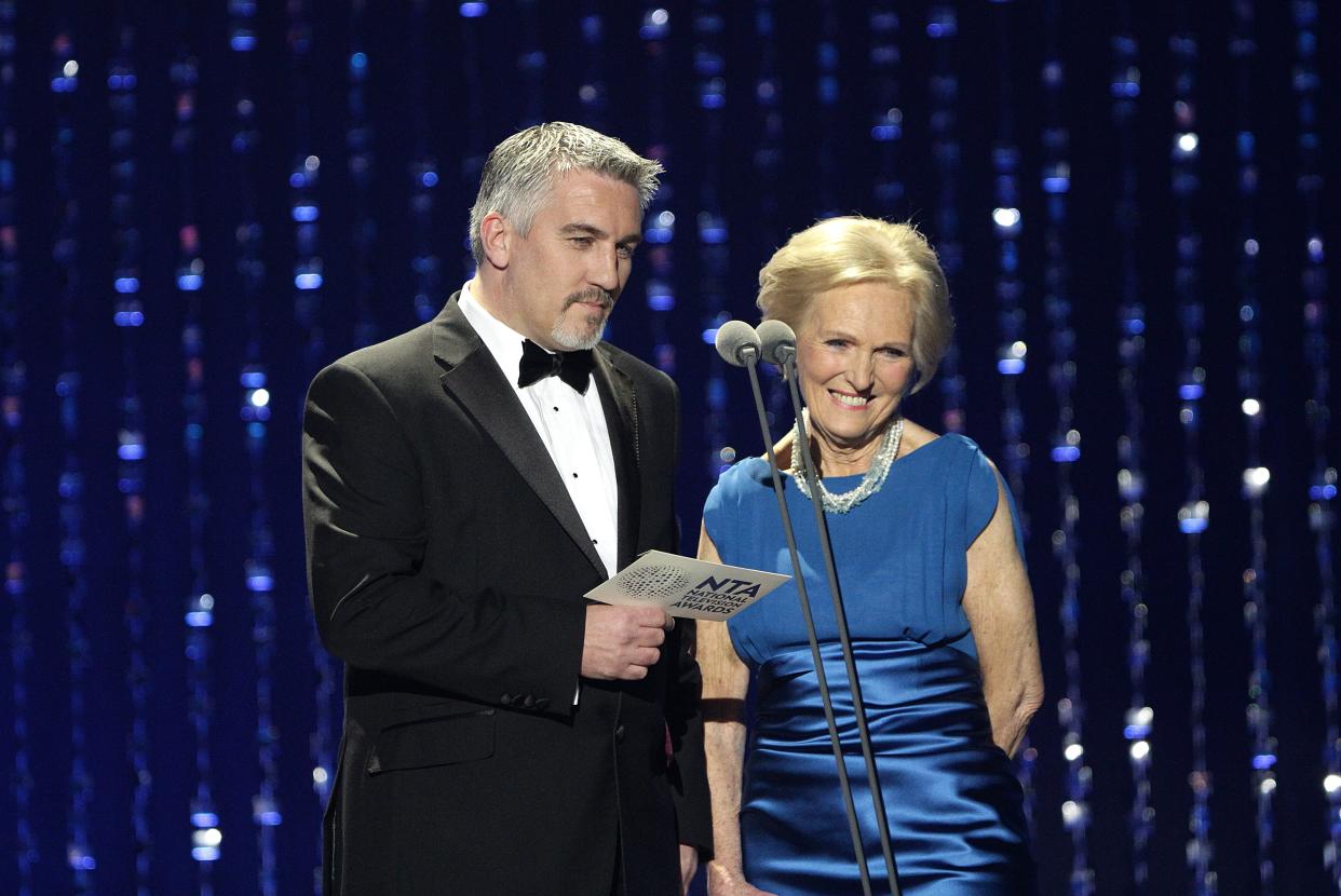 Paul Hollywood and Mary Berry present the award for Best Entertainment Progamme during the 2013 NTAs