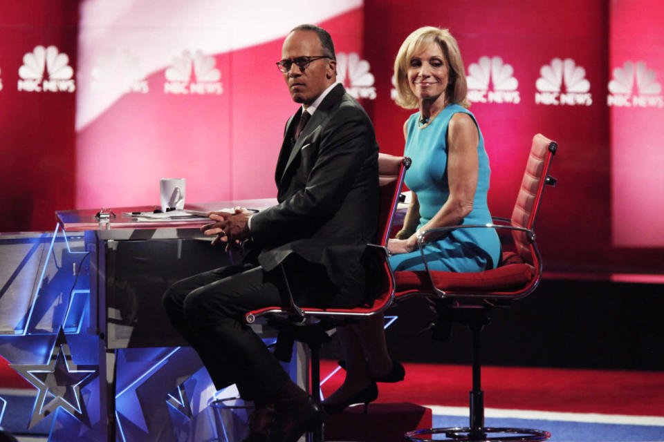 The debate moderators