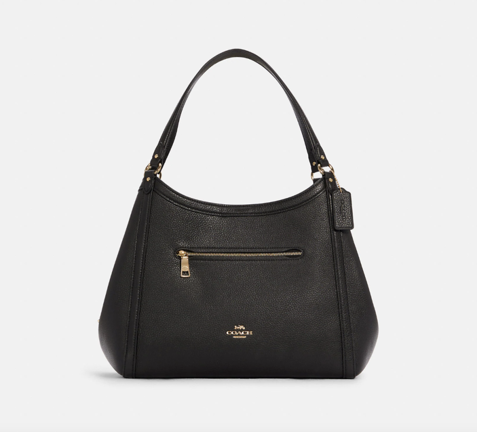 Coach Outlet Kristy Shoulder Bag in Gold/Black (Photo via Coach Outlet)