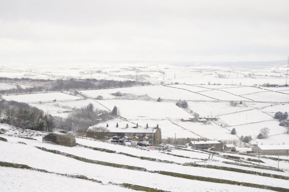 Snowy scenes in Kirklees, West Yorkshire (Danny Lawson/PA) (PA Wire)